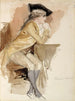 Thérèse Lainville vestita come nel XVIII secolo - Albert Edelfelt — vista dell’opera