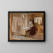 Studio di donna che stira per le lavandaie - Albert Edelfelt — quadro incorniciato alla parete
