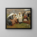 Donne davanti alla chiesa di Ruokolahti - Albert Edelfelt — quadro incorniciato alla parete