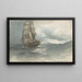Nave in mare - Albert Ernest Markes — quadro incorniciato alla parete