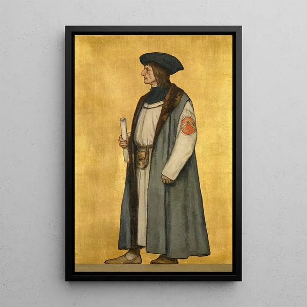 L'Architetto Jan van Oudenaerde - Albert Frans Lieven De Vriendt — quadro incorniciato alla parete