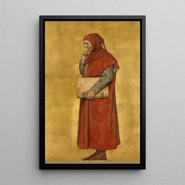 L'Uomo di lettere Gillis de Wevel - Albert Frans Lieven De Vriendt — quadro incorniciato alla parete