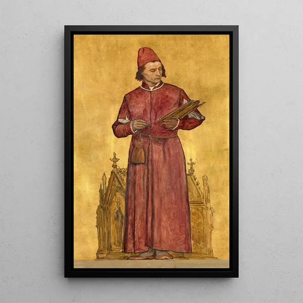 Riproduzione del dipinto Il pittore Hans Memling - Albert Frans Lieven De Vriendt
