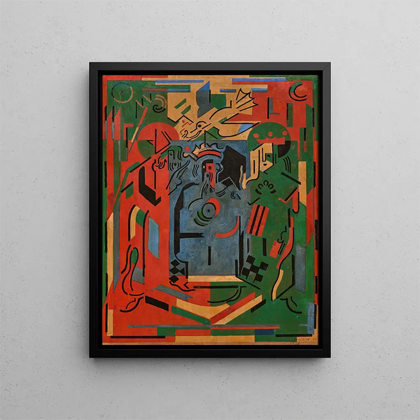 Al Palazzo - Albert Gleizes — quadro incorniciato alla parete