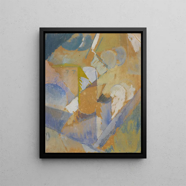 Composition cubista blu - Albert Gleizes — quadro incorniciato alla parete