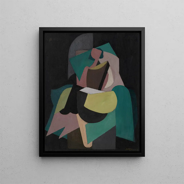 Donna seduta - Albert Gleizes — quadro incorniciato alla parete