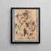 La Dame aux bêtes Ritratto di Madame Raymond Duchamp-Villon - Albert Gleizes — quadro incorniciato alla parete