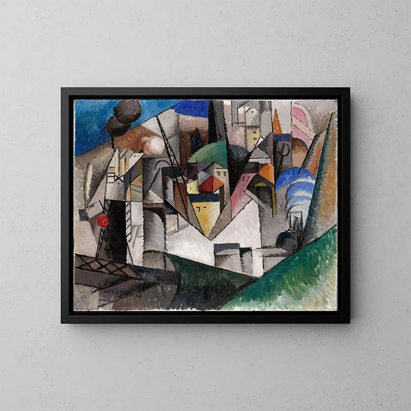 Paesaggio - Albert Gleizes — quadro incorniciato alla parete