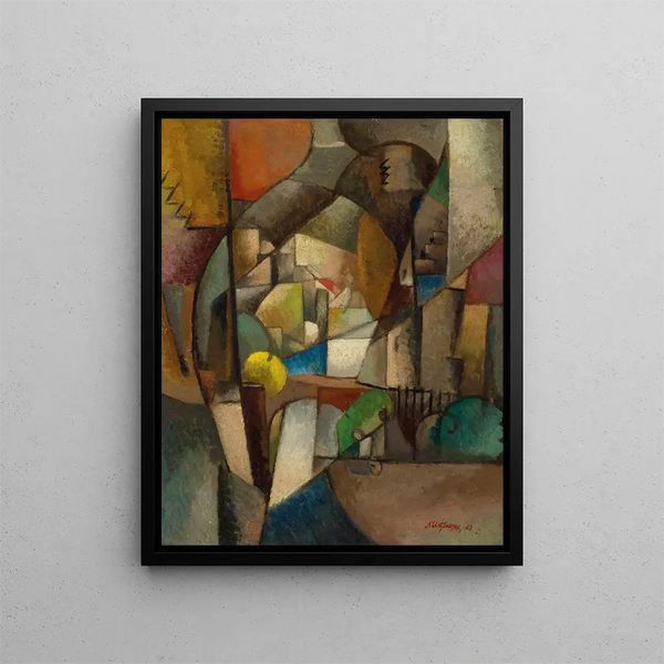 Il Pescatore - Albert Gleizes — quadro incorniciato alla parete