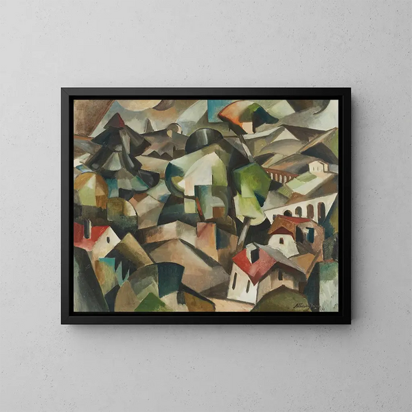 Paesaggio a Meudon - Albert Gleizes — quadro incorniciato alla parete