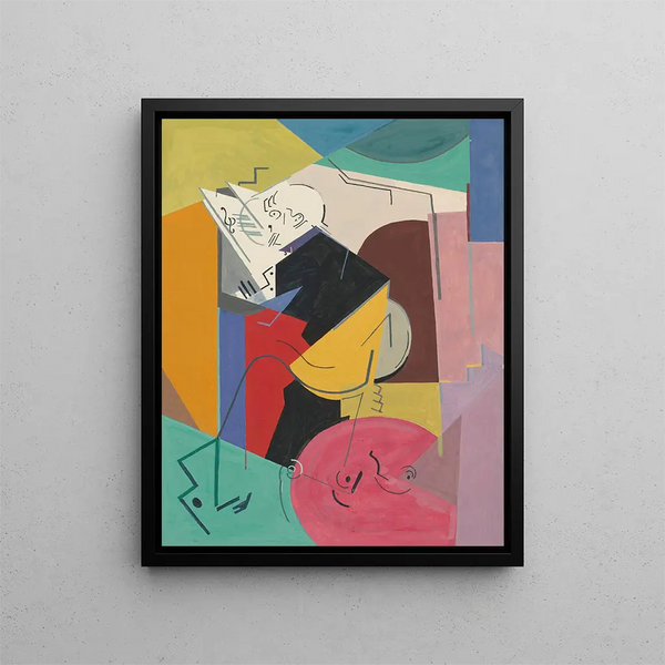 Studio per il ritratto di Florent Schmitt - Albert Gleizes — quadro incorniciato alla parete