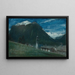 Alla luce della luna, Pontresina, Engadina, Svizzera - Albert Goodwin — quadro incorniciato alla parete