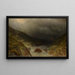 Tempesta nella valle di Sefinen vicino a Lauterbrunnen - Albert Gos — quadro incorniciato alla parete