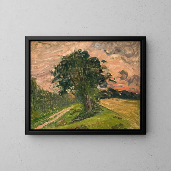 Paesaggio di Tisvilde - Albert Gottschalk — quadro incorniciato alla parete