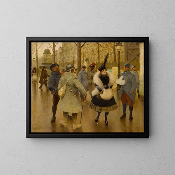 Divertire le truppe - Albert Guillaume — quadro incorniciato alla parete