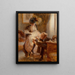 Sollevando la sua sottogonna - Albert Guillaume — quadro incorniciato alla parete