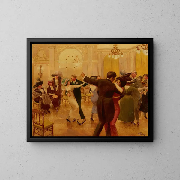 La danse - Albert Guillaume — quadro incorniciato alla parete