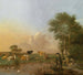 Un paesaggio di stagno con un disegnatore, un pescatore e bestiame al pascolo - Albert Jansz Klomp — vista dell’opera