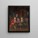 Al gioco degli scacchi - Albert Julius Franke — quadro incorniciato alla parete