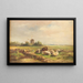 Pecore in un campo - Albert Jurardus van Prooyen — quadro incorniciato alla parete