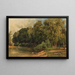 Un'idyllica boschiva - Albert Kappis — quadro incorniciato alla parete
