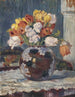 Tulipani in un vaso a sfere - Albert König — vista dell’opera