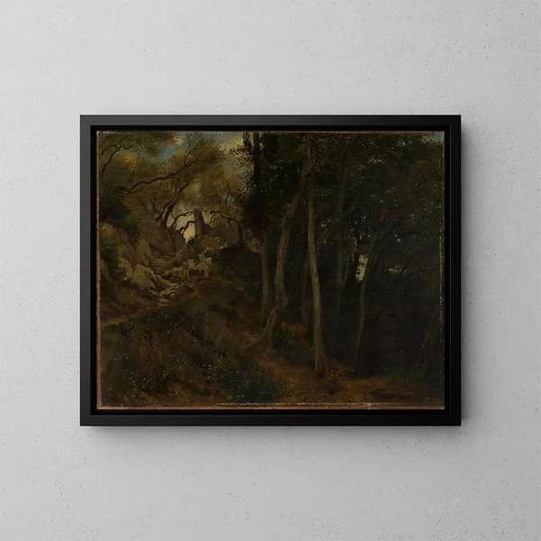 Paesaggio vicino a Lerici - Albert Lang — quadro incorniciato alla parete