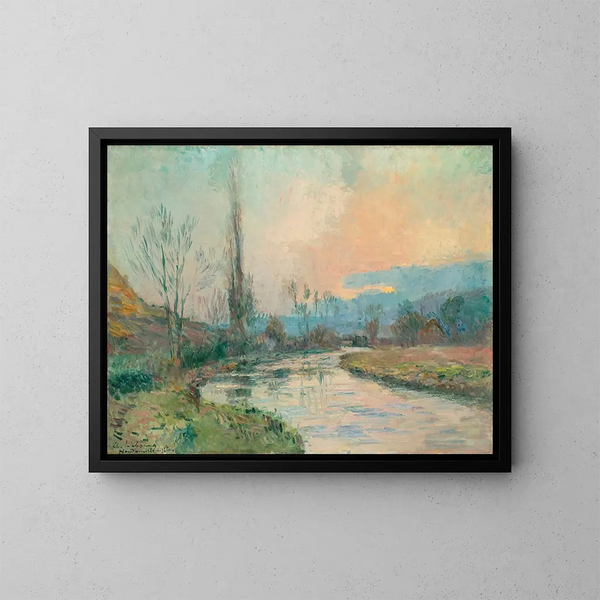 Hondouville sur Iton - Albert Lebourg — quadro incorniciato alla parete