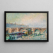 Il Ponte della Tournelle e il lungofiume di Béthune - Albert Lebourg — quadro incorniciato alla parete