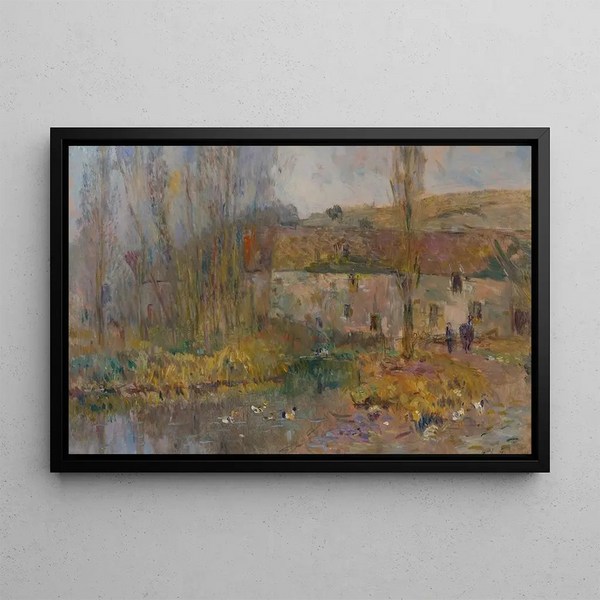 Mulino in Normandia - Albert Lebourg — quadro incorniciato alla parete