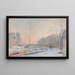 Notre-Dame sotto la neve - Albert Lebourg — quadro incorniciato alla parete