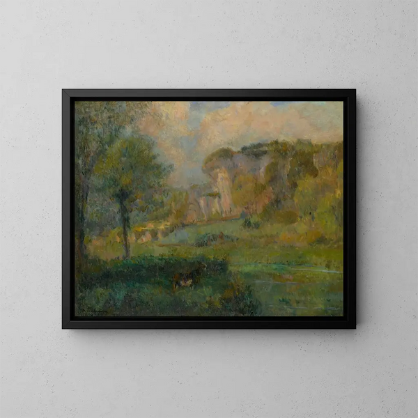Paesaggio - Albert Lebourg — quadro incorniciato alla parete