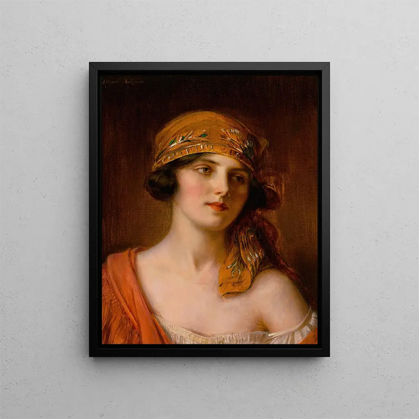 Una bellezza alla moda - Albert Lynch — quadro incorniciato alla parete