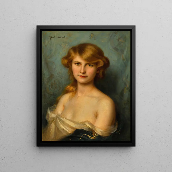 Una giovane bellezza - Albert Lynch — quadro incorniciato alla parete