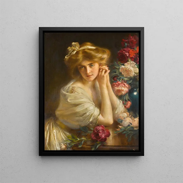Dolce ozio - Albert Lynch — quadro incorniciato alla parete