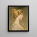 Ritratto di una donna bionda - Albert Lynch — quadro incorniciato alla parete