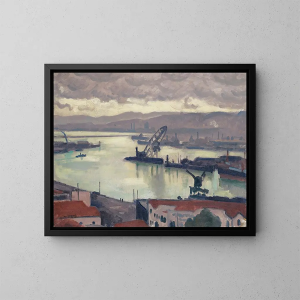 Alger, tempo grigio - Albert Marquet — quadro incorniciato alla parete