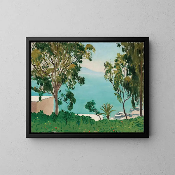 La plage vue à travers les eucalyptus - Albert Marquet — quadro incorniciato alla parete