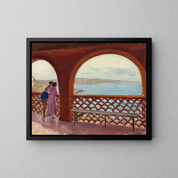 La terrasse de la Madrague - Albert Marquet — quadro incorniciato alla parete