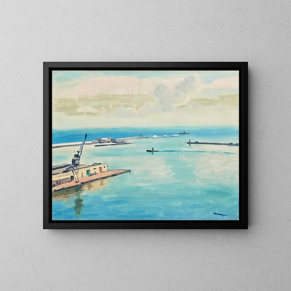 Le Port d'Alger - Albert Marquet — quadro incorniciato alla parete