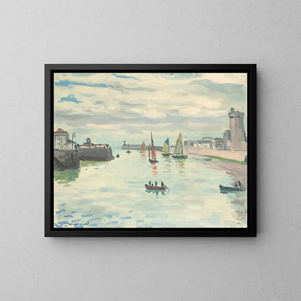 Le Port de la Chaume, Les Sables-d'Olonne - Albert Marquet — quadro incorniciato alla parete
