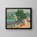 Il ponte di Chennevières in tempo grigio - Albert Marquet — quadro incorniciato alla parete