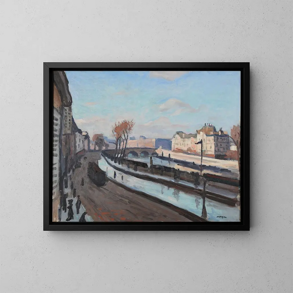 Le quai des Grands-Augustins - Albert Marquet — quadro incorniciato alla parete