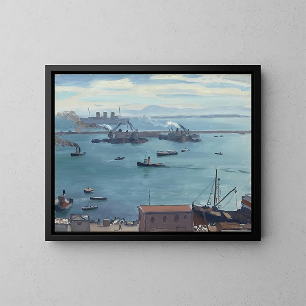 Les trois cheminées - Albert Marquet — quadro incorniciato alla parete
