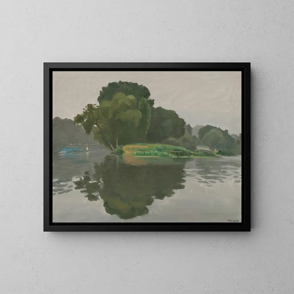 Le Poissy - Albert Marquet — quadro incorniciato alla parete