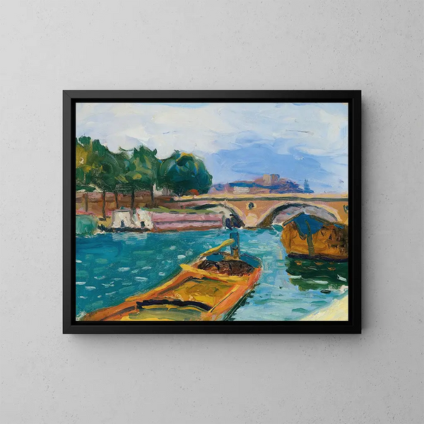 Ponte sul Senna a Parigi - Albert Marquet — quadro incorniciato alla parete