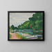 Poissy e le bandiere - Albert Marquet — quadro incorniciato alla parete