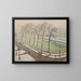 Pont Neuf sotto la neve - Albert Marquet — quadro incorniciato alla parete