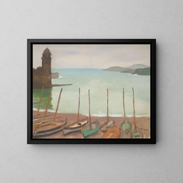 Porto di Collioure - Albert Marquet — quadro incorniciato alla parete