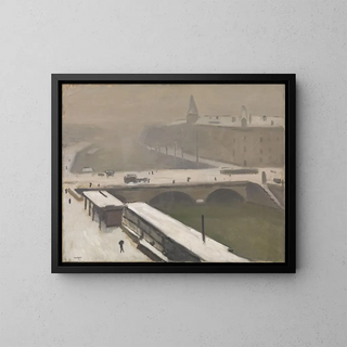 Inverno sulla Senna - Albert Marquet — quadro incorniciato alla parete